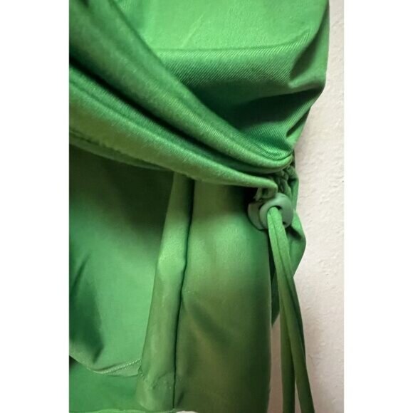 NWT Nani The Ruched Swim Skirt Green Verde Built in Shorts Pocket Womens Size XL - Picture 7 of 12